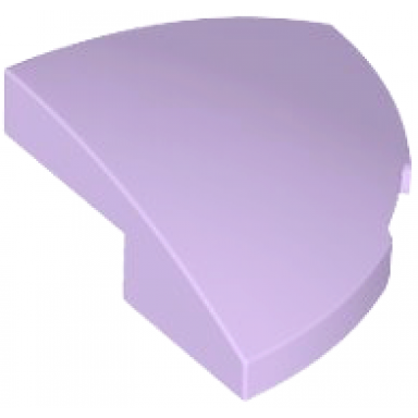 lavender slope curved 2 x 2 corner round