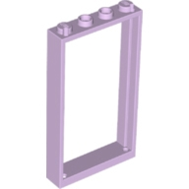 lavender door frame 1 x 4 x 6 with 2 holes on top and bottom
