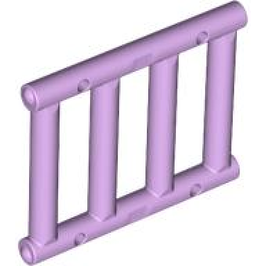 lavender bar 1 x 4 x 3 grille with end protrusions