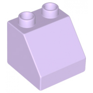 lavender duplo brick 2 x 2 x 1 1 2 slope 45