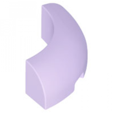 lavender brick round corner 3 x 3 without studs