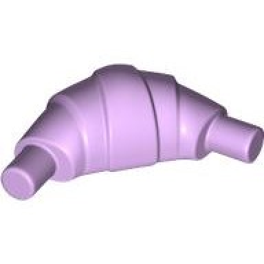 lavender croissant with flat ends