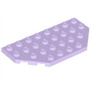 lavender wedge plate 4 x 8 cut corners