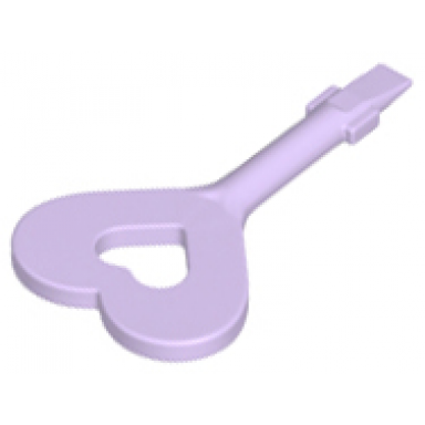 lavender tile remover key with heart and screwdriver ends