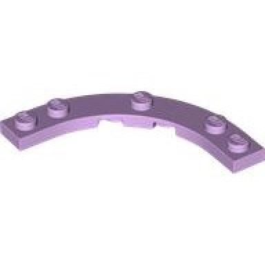 lavender plate round corner 5 x 5 macaroni