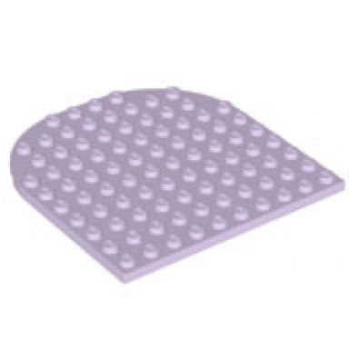 lavender plate round 10 x 10 rounded end