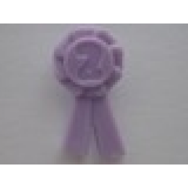 lavender friends accessories award ribbon with number 2