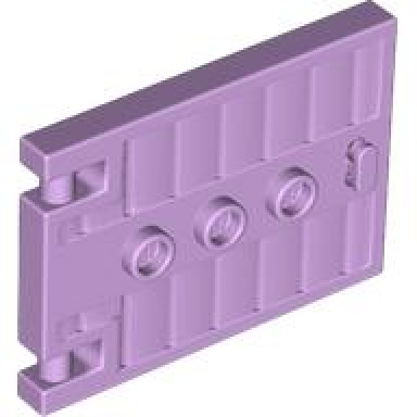 lavender door 1 x 5 x 3 with 3 studs and handle