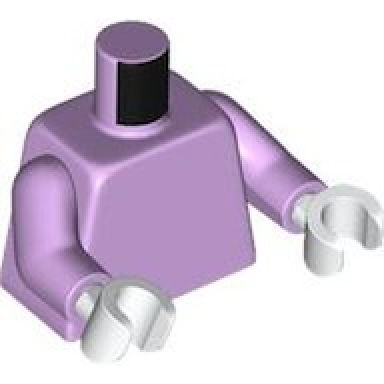 lavender torso plain lavender arms white hands