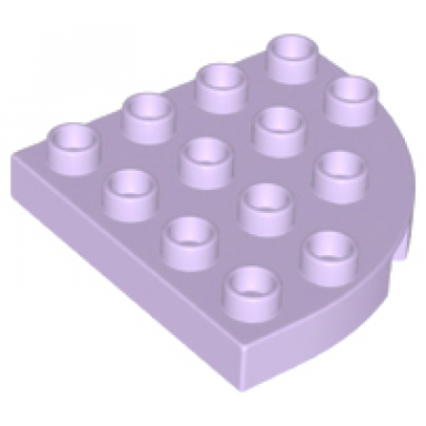 lavender duplo plate round corner 4 x 4
