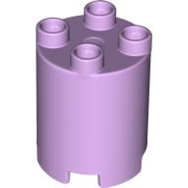 lavender duplo brick round 2 x 2 x 2