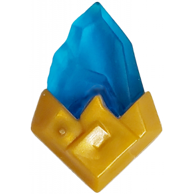 rock faceted pointed with molded pearl gold base pattern monkie kid color stone