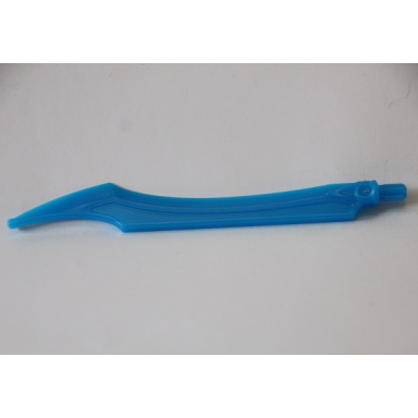 trans-dark blue hero factory weapon blade with curved tip