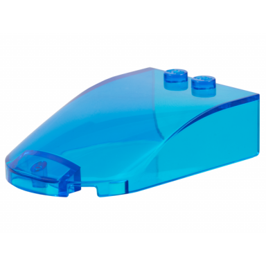 trans-dark blue windscreen 6 x 4 x 1 1 3 canopy straight sides