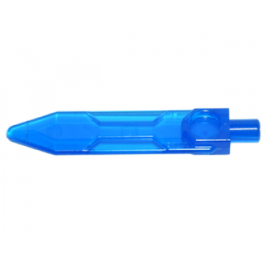 trans-dark blue minifigure weapon sword blade with bar