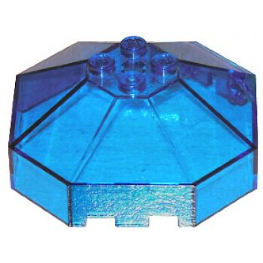 trans-dark blue windscreen 6 x 6 x 2 octagonal canopy with axle hole