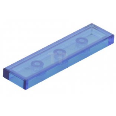 trans-dark blue tile 1 x 4