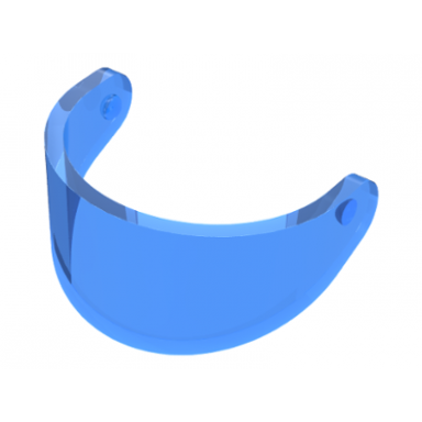 trans-dark blue minifigure visor standard