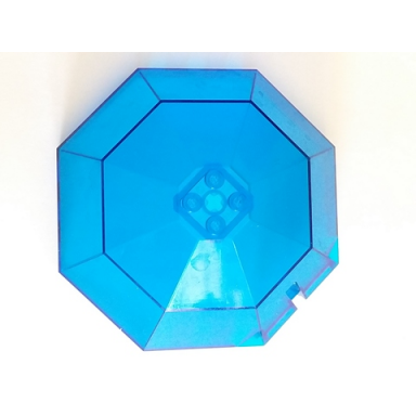 trans-dark blue windscreen 10 x 10 x 4 octagonal canopy