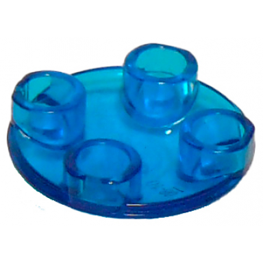 trans-dark blue plate round 2 x 2 with rounded bottom boat stud