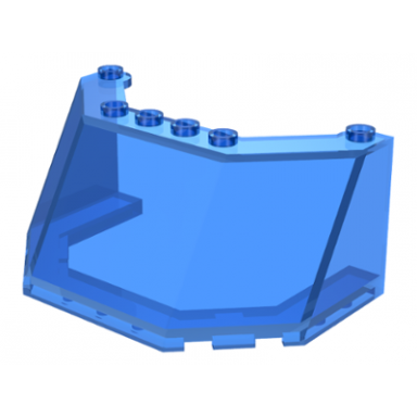 trans-dark blue windscreen 5 x 8 x 3