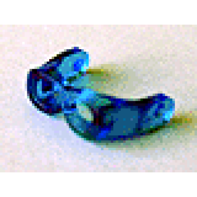 trans-dark blue minifigure visor goggles