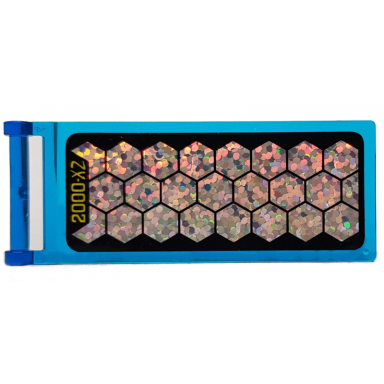 trans-dark blue flag 7 x 3 with bar handle with space port solar array with 2000-xz pattern sticker - sets 6454 6456 6458