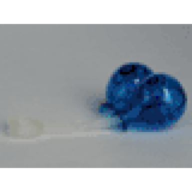 trans-dark blue duplo utensil balloons with frosted trans-clear handle