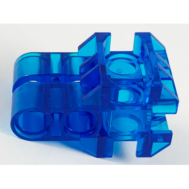trans-dark blue technic modular connector