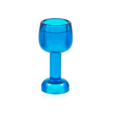 trans-dark blue minifigure utensil goblet large