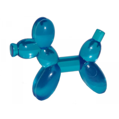 trans-dark blue minifigure utensil balloon dog