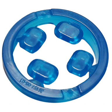 rock faceted with small pin infinity stone 4 on sprue