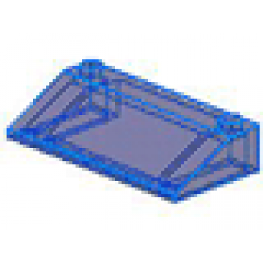trans-dark blue slope 33 3 x 6 with inner walls