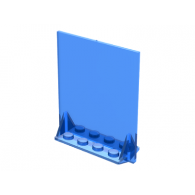 trans-dark blue door 2 x 5 x 5 swivel bracket base