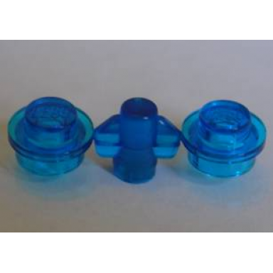 trans-dark blue plate round 1 x 1 2 on sprue