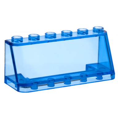 trans-dark blue windscreen 2 x 6 x 2