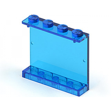 trans-dark blue panel 1 x 4 x 3 - solid studs