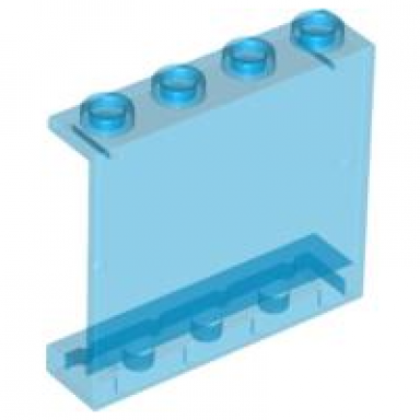 trans-dark blue panel 1 x 4 x 3 - hollow studs