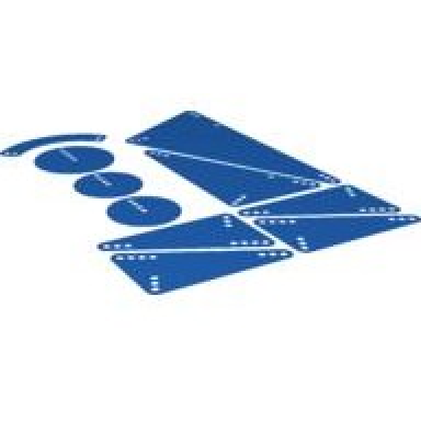 trans-dark blue plastic science technology panels