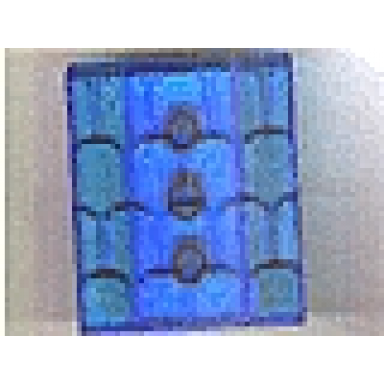 trans-dark blue duplo roof sloped 30 4 x 4 with shingles profile and medium blue base