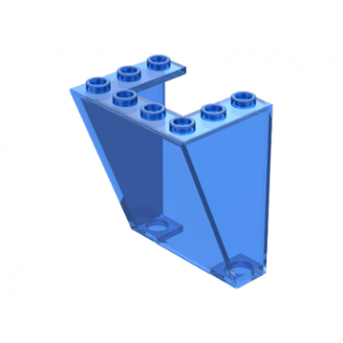 trans-dark blue windscreen 3 x 4 x 4 inverted