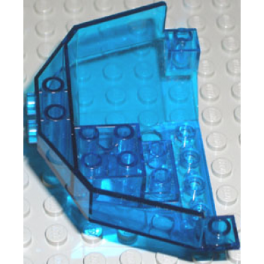 trans-dark blue cockpit 5 x 8 x 3 windscreen bottom