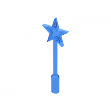 trans-dark blue minifigure utensil magic wand