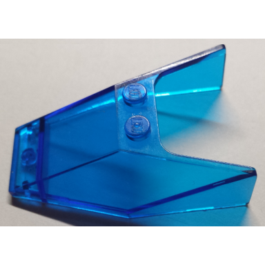 trans-dark blue windscreen 6 x 4 x 1 1 3 undetermined type