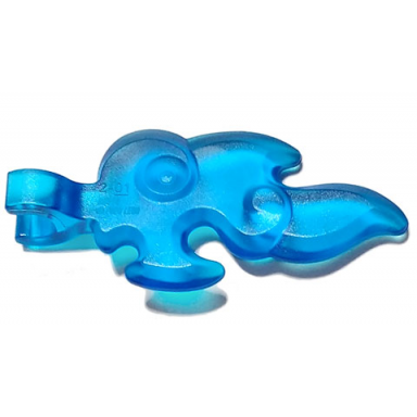trans-dark blue wave rounded straight small with clip end flame