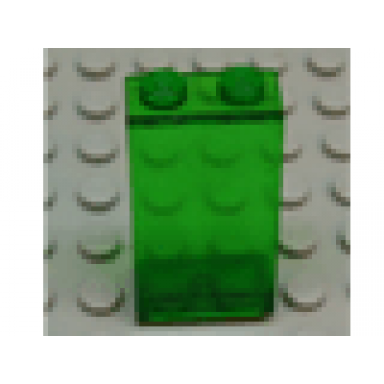 trans-green panel 1 x 2 x 3 - solid studs