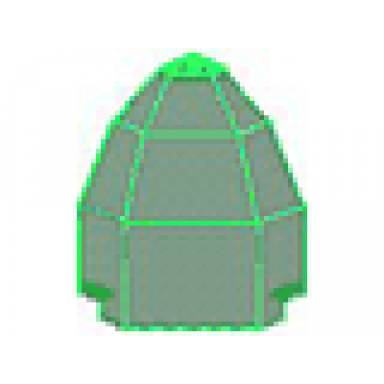 trans-green panel 10 x 10 x 12 quarter dome
