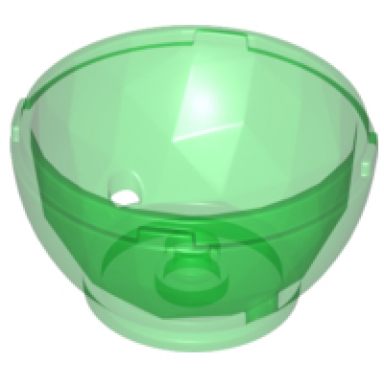 trans-green container faceted 4 x 4 x 1 2 3 dragon egg bottom