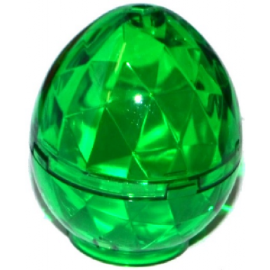 trans-green container faceted dragon egg