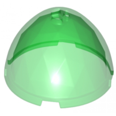 trans-green container faceted 4 x 4 x 1 2 3 dragon egg top